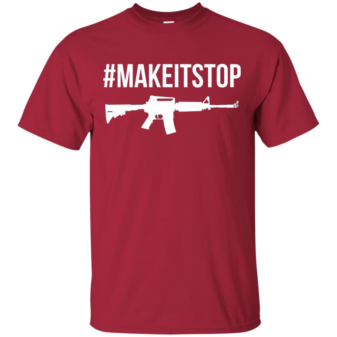 Make It Stop Anti-gun Violence Political T-shirt Cardinal