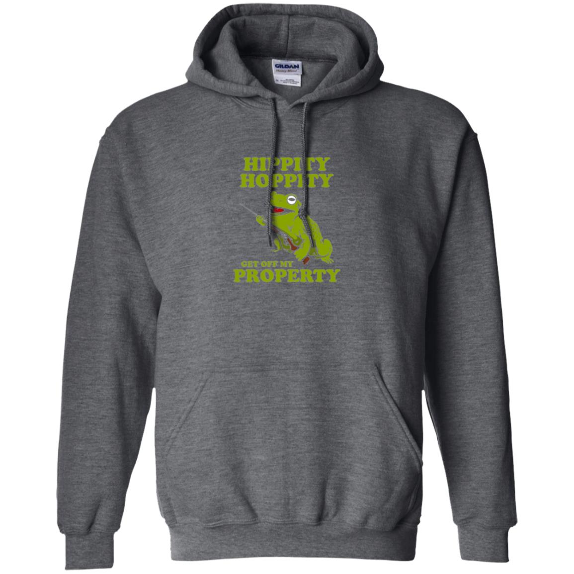 Frog Lover T-shirt Hippity Hoppity Get Off My Property Dark Heather