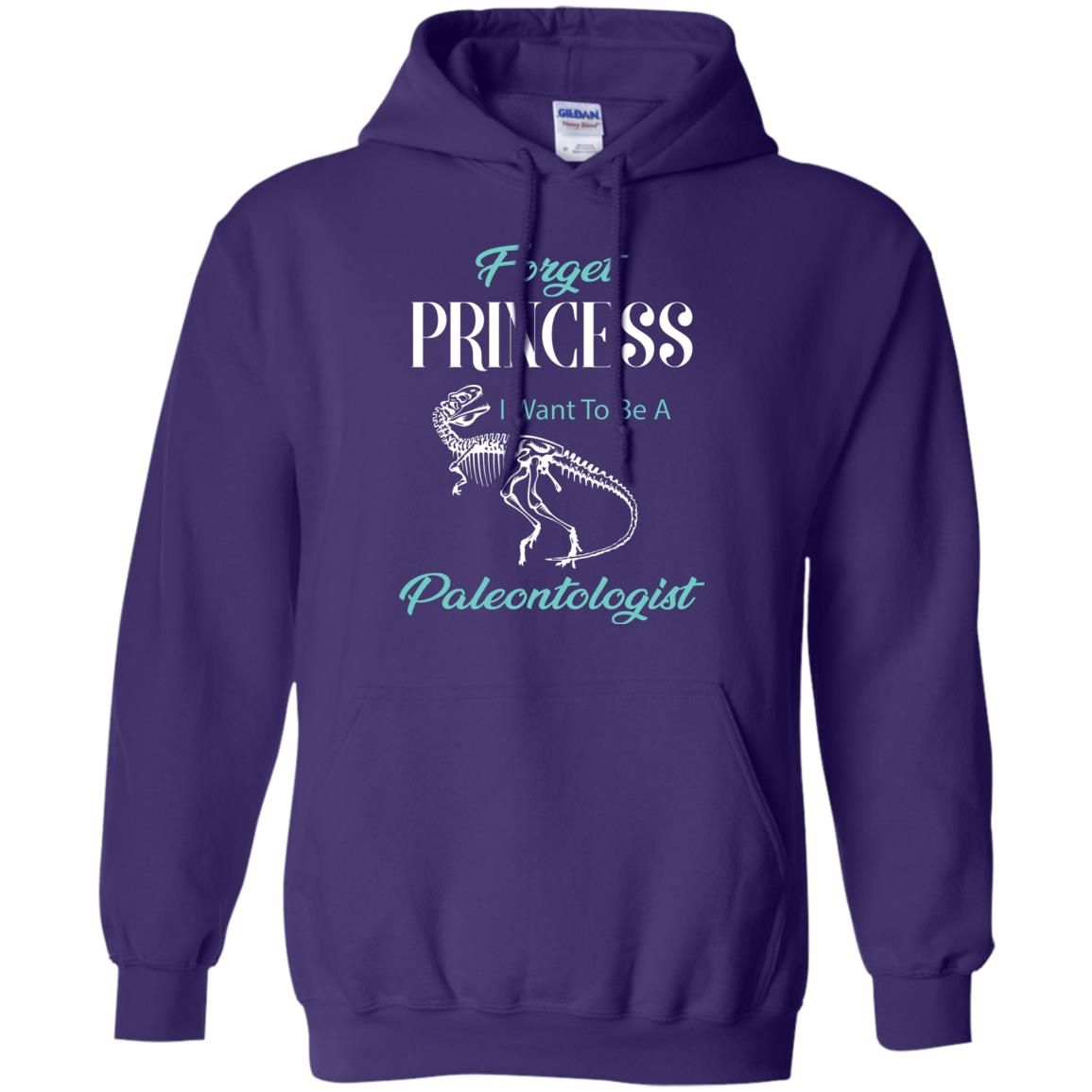 Forget Princess I Want To Be A Paleontologist Gift Shirt For Funny Girls Purple