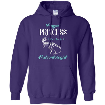 Forget Princess I Want To Be A Paleontologist Gift Shirt For Funny Girls Purple