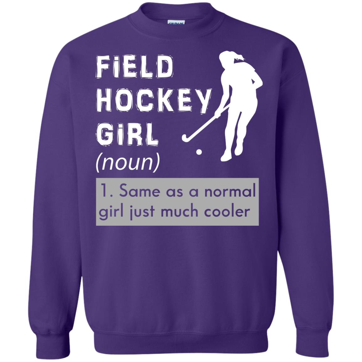 Field Hockey Girl Hockey Lover T-shirt Purple