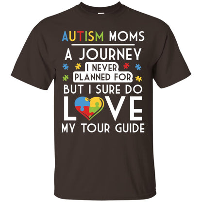 Autism Mom Shirt Autism Mom A Journey Of Love Dark Chocolate