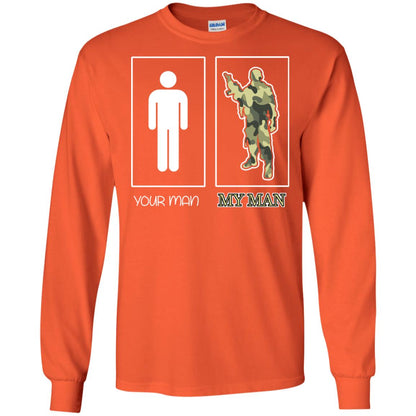 Your Man My Man Military Shirt Orange