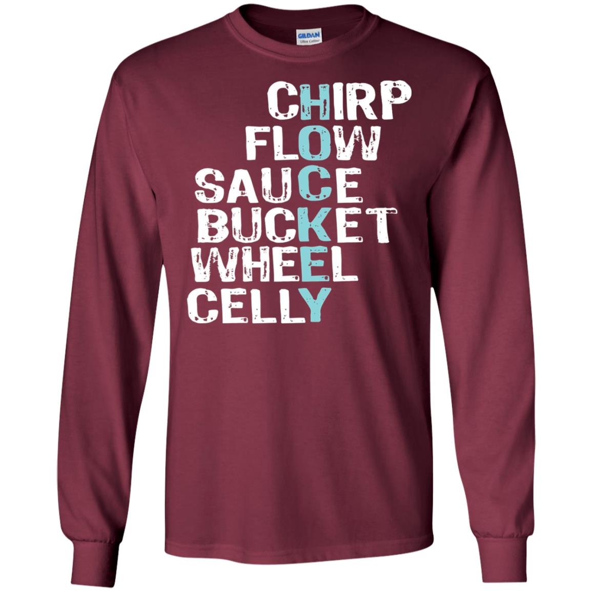 Eat Sleep Hockey Flow Celly Sauce Bucket Flow Wheel Shirt Maroon