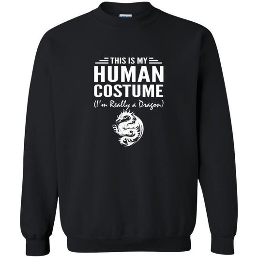 Dargon T-shirt This Is My Human Costume I'm Really A Dragon Black