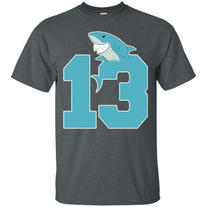 13th Birthday Shark Party ShirtG200 Gildan Ultra Cotton T-Shirt