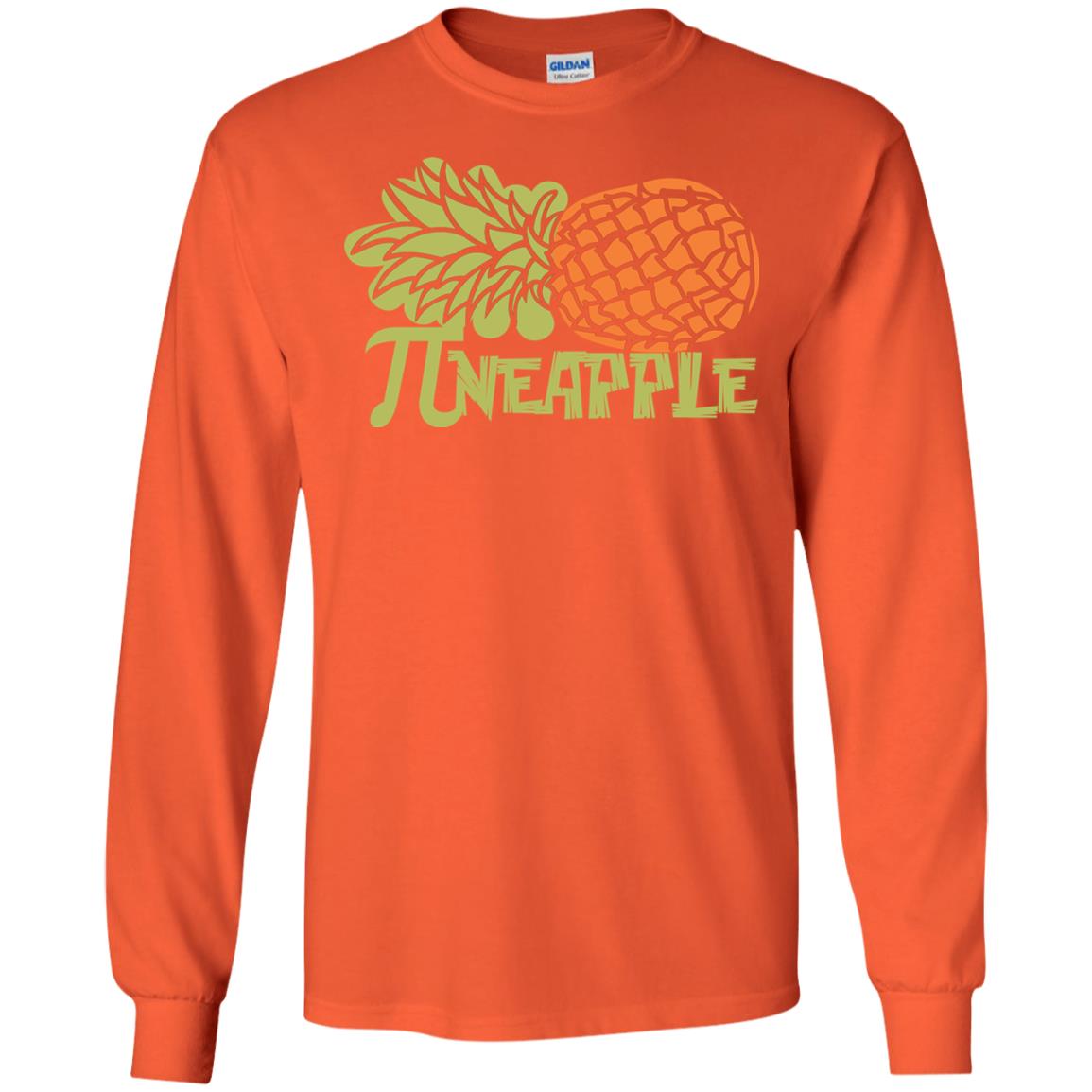 Cool Pineapple Pi Day T-shirt Orange