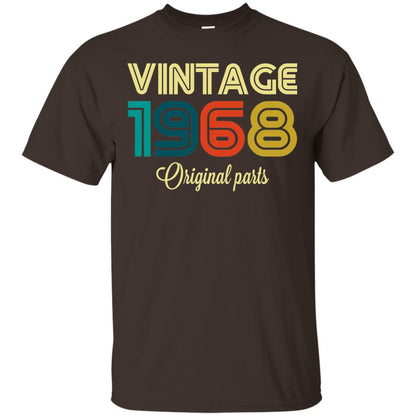 Vintage 1968 Funny Old School 50th Birthday T-shirt Dark Chocolate