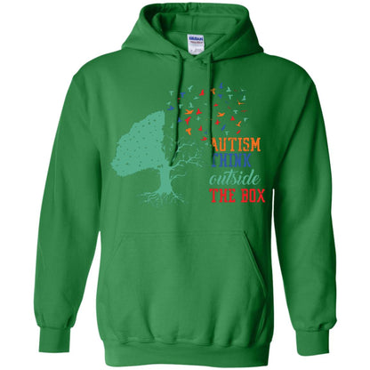 Autism Think Outside The Box Autism Awearness T-shirt Irish Green