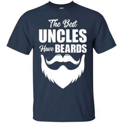 The Best Uncles Have Beards T-shirt Funny Uncle Navy