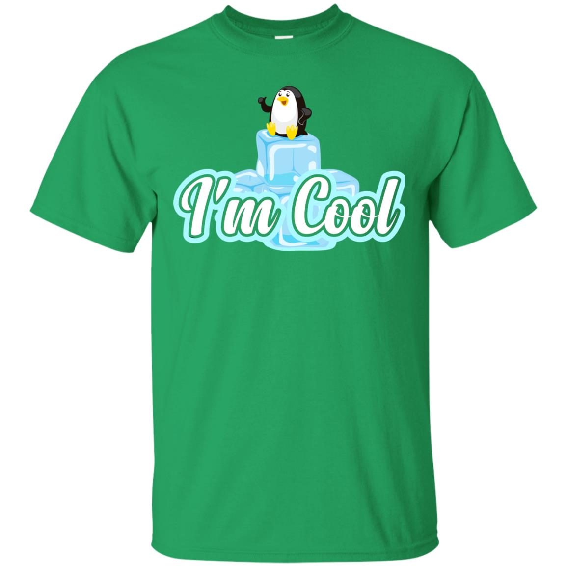 Penguin I_m Cool Gift Shirt For Penguin Lover Irish Green