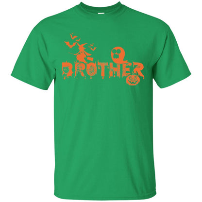 Halloween Pumpkin Brother Family Shirt Irish Green