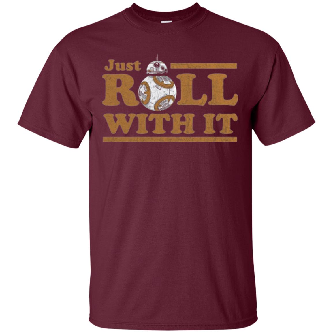 Movie T-shirt Just Roll With You Maroon