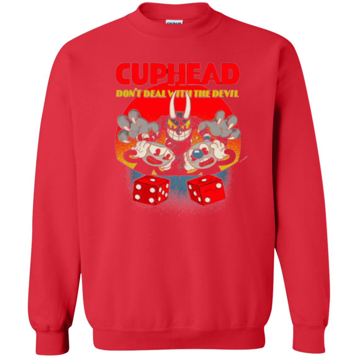 Gamer T-shirt Cuphead Don_t Deal With The Devil Red
