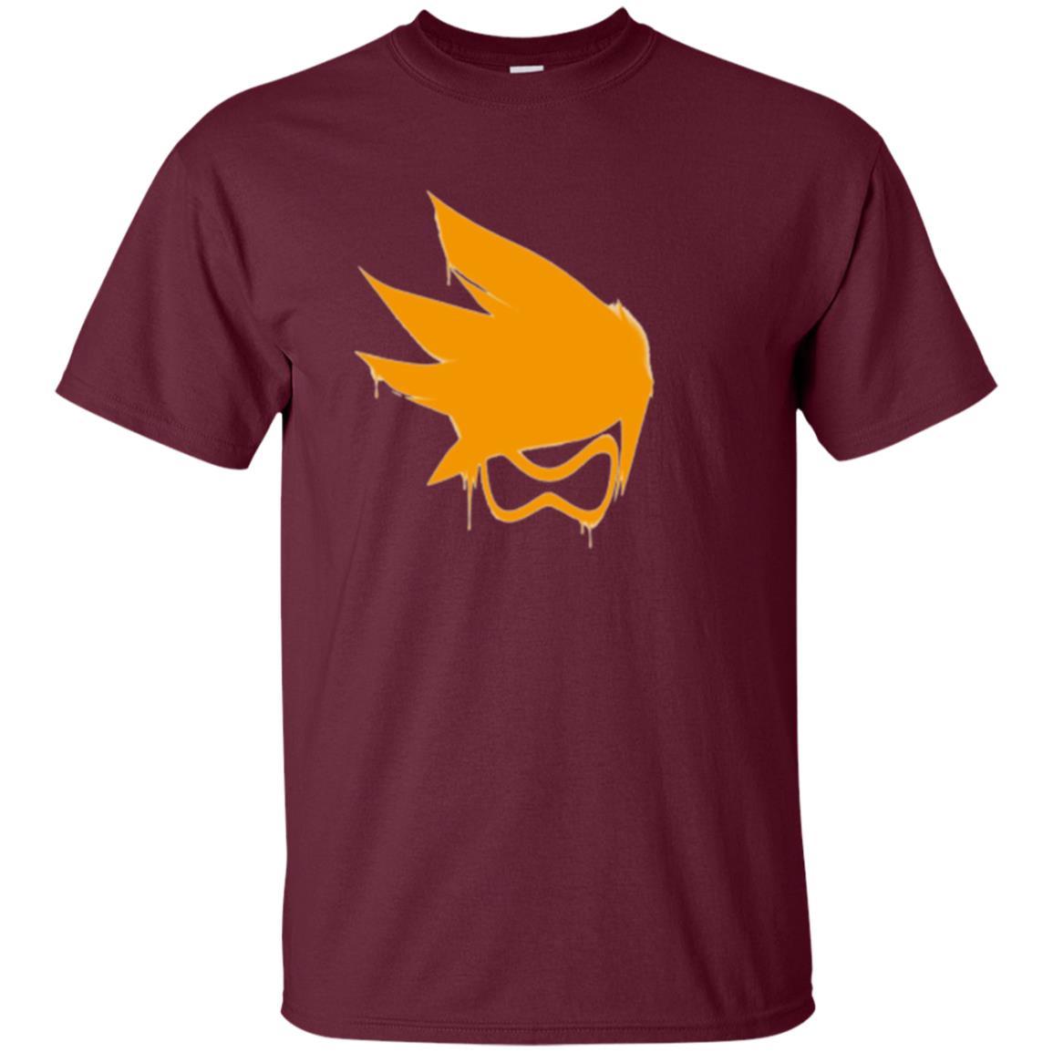 Film T-shirt Tracer Orange Spray T-shirt Maroon