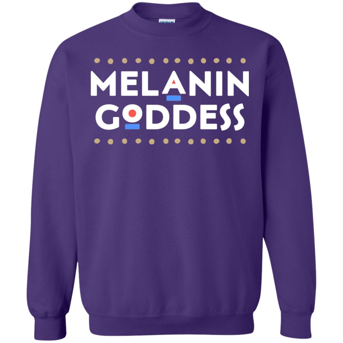 Melanin Goddess African T-shirt Black Girl Poppin_ Purple