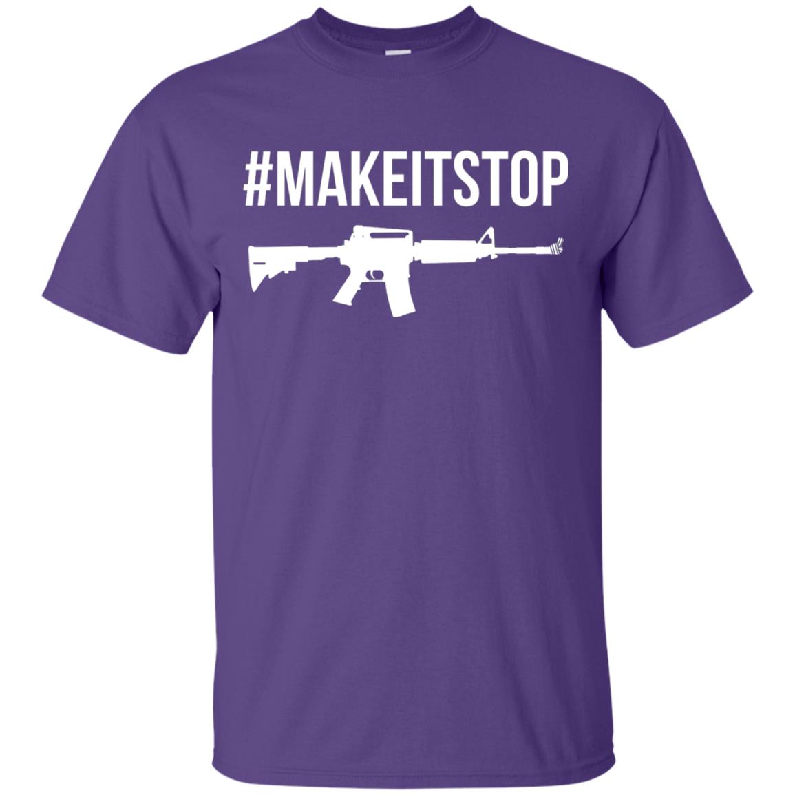 Make It Stop Anti-gun Violence Political T-shirt Purple