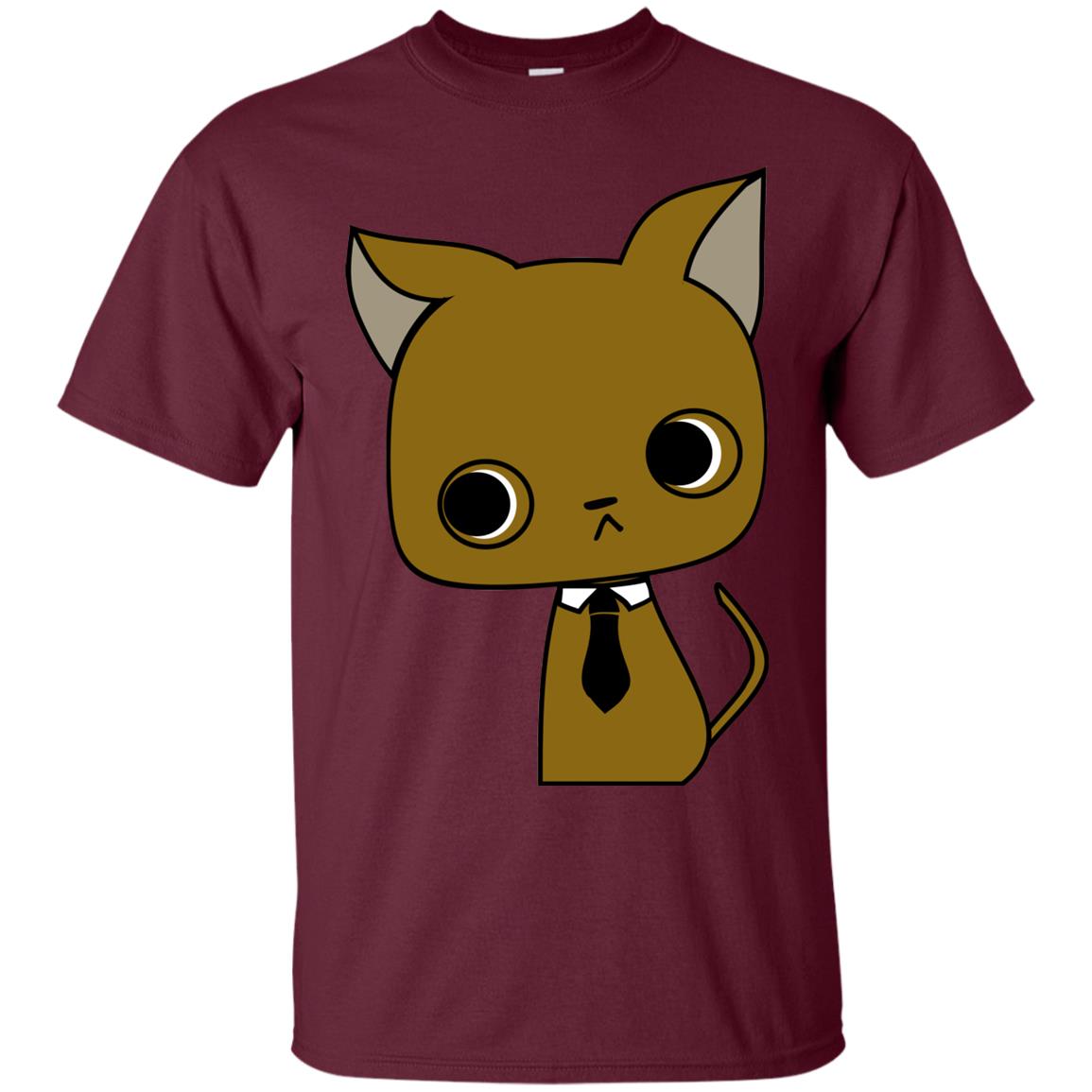 Funny Business Love Cat Shirt Maroon
