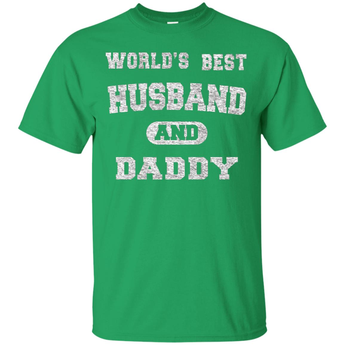 Worlds Best Husband And Daddy Family Shirt Irish Green