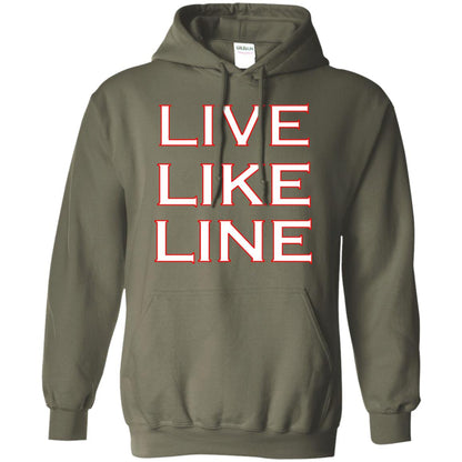 Live Like Line Volleyball Lover Shirt Military Green