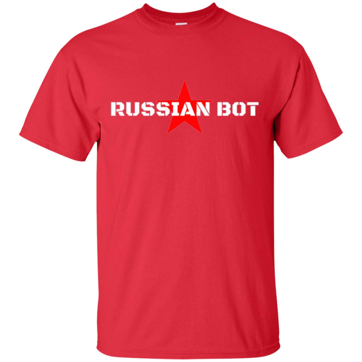Political T-shirt Russian Bot Star T-shirt Red