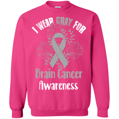 I Wear Gray For Brain Cancer Awareness T-shirt