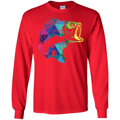 Fisherman T-shirt Fish For Bass Red