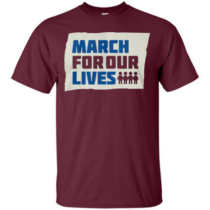 March For Our Lives Anti Gun T-shirt Maroon