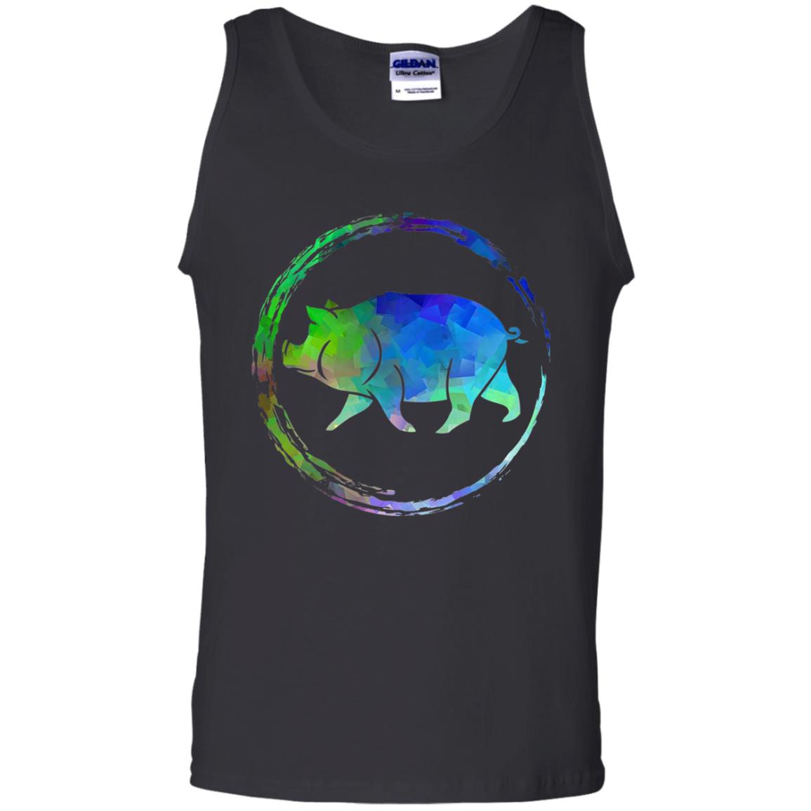 Hog Pig And Boar Lover Colorful Art Shirt Black