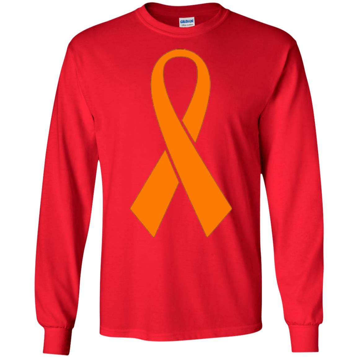 Orange Ribbon Gun Violence Awareness Anti Gun T-shirt Red