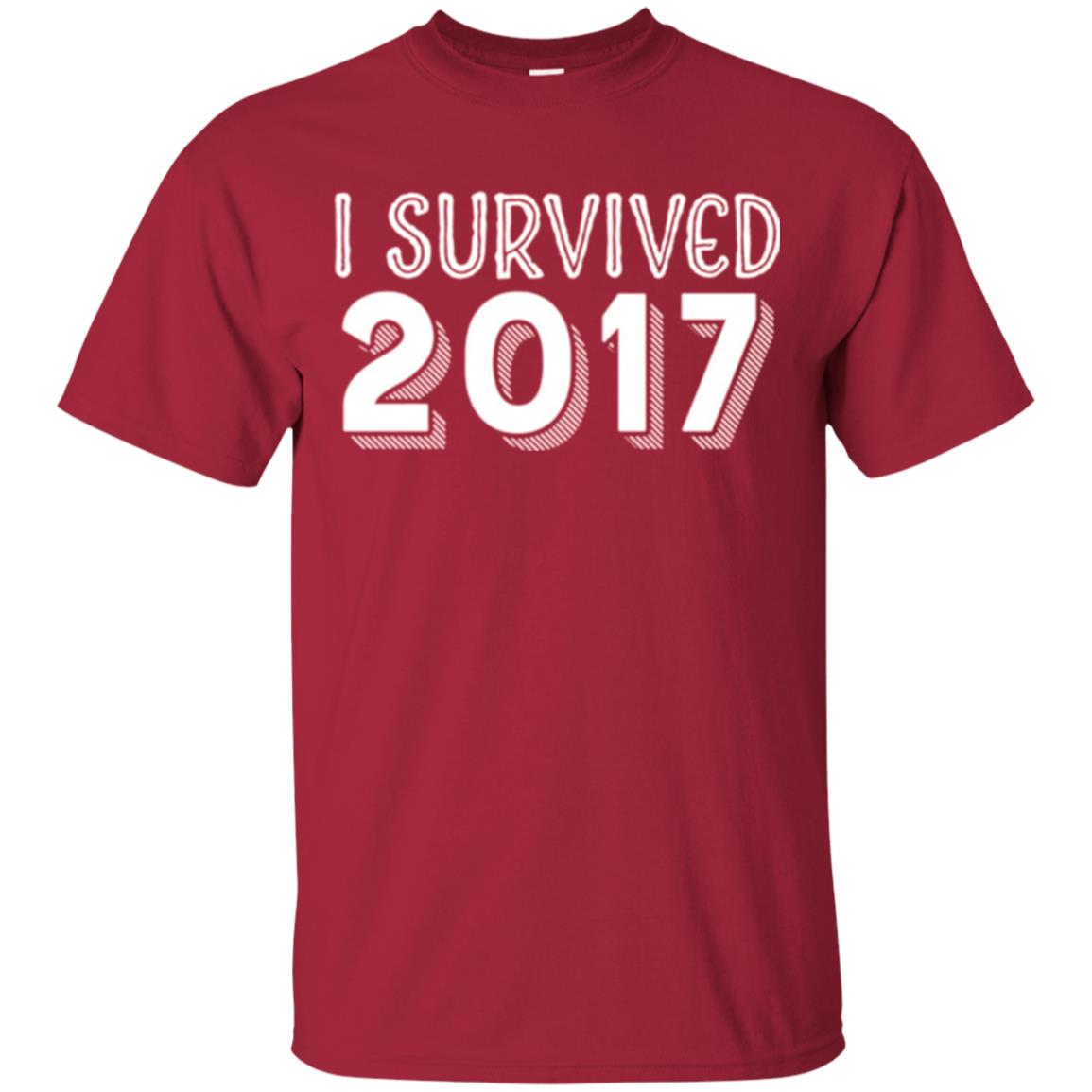 New Year_s T-shirt I Survived 2017 Cardinal
