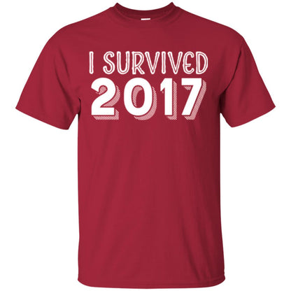 New Year_s T-shirt I Survived 2017 Cardinal
