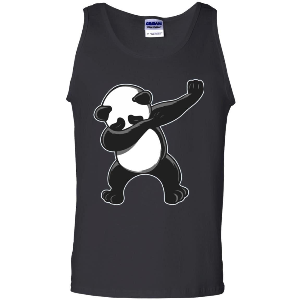 Funny Panda Dab T-shirt Cute Dabbing Panda Black