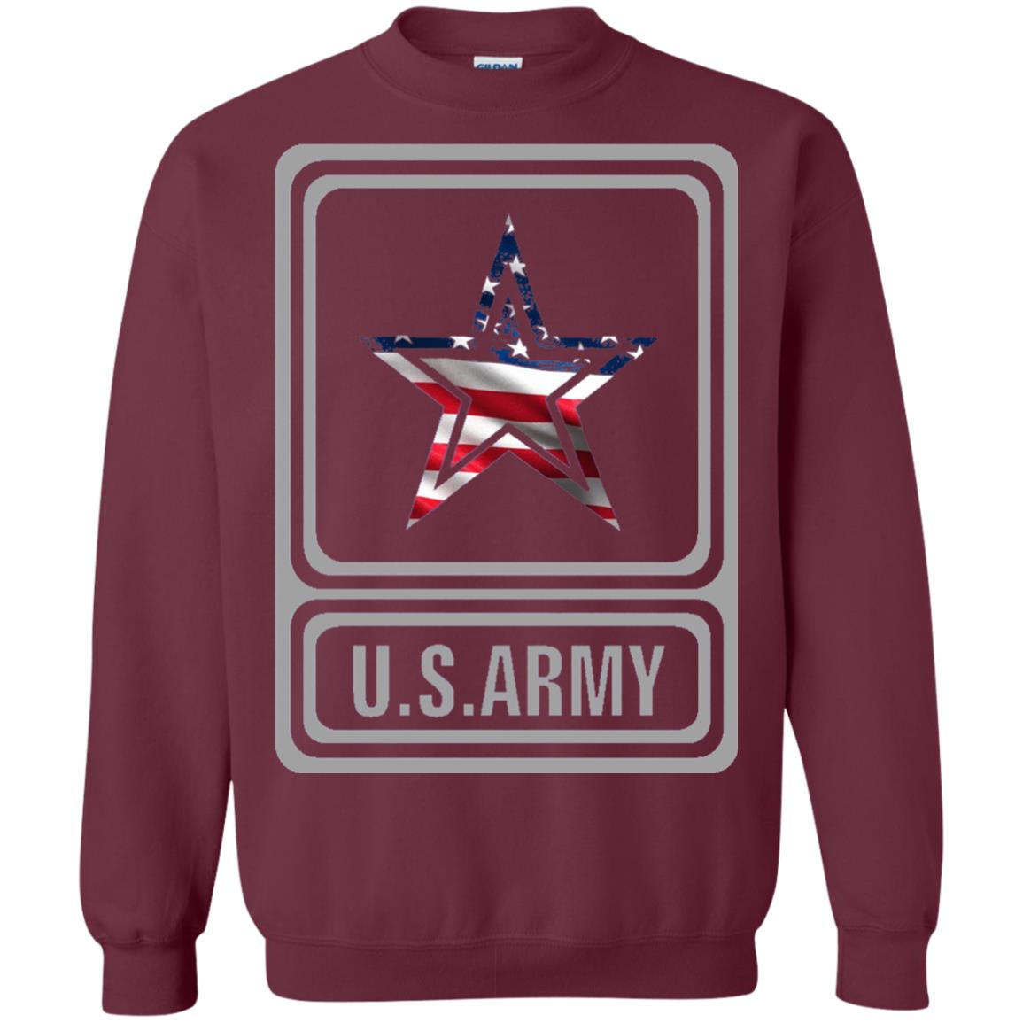 United States Army Original Us Flag T-shirt Maroon