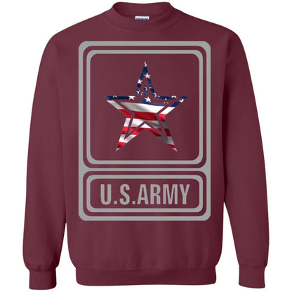 United States Army Original Us Flag T-shirt Maroon