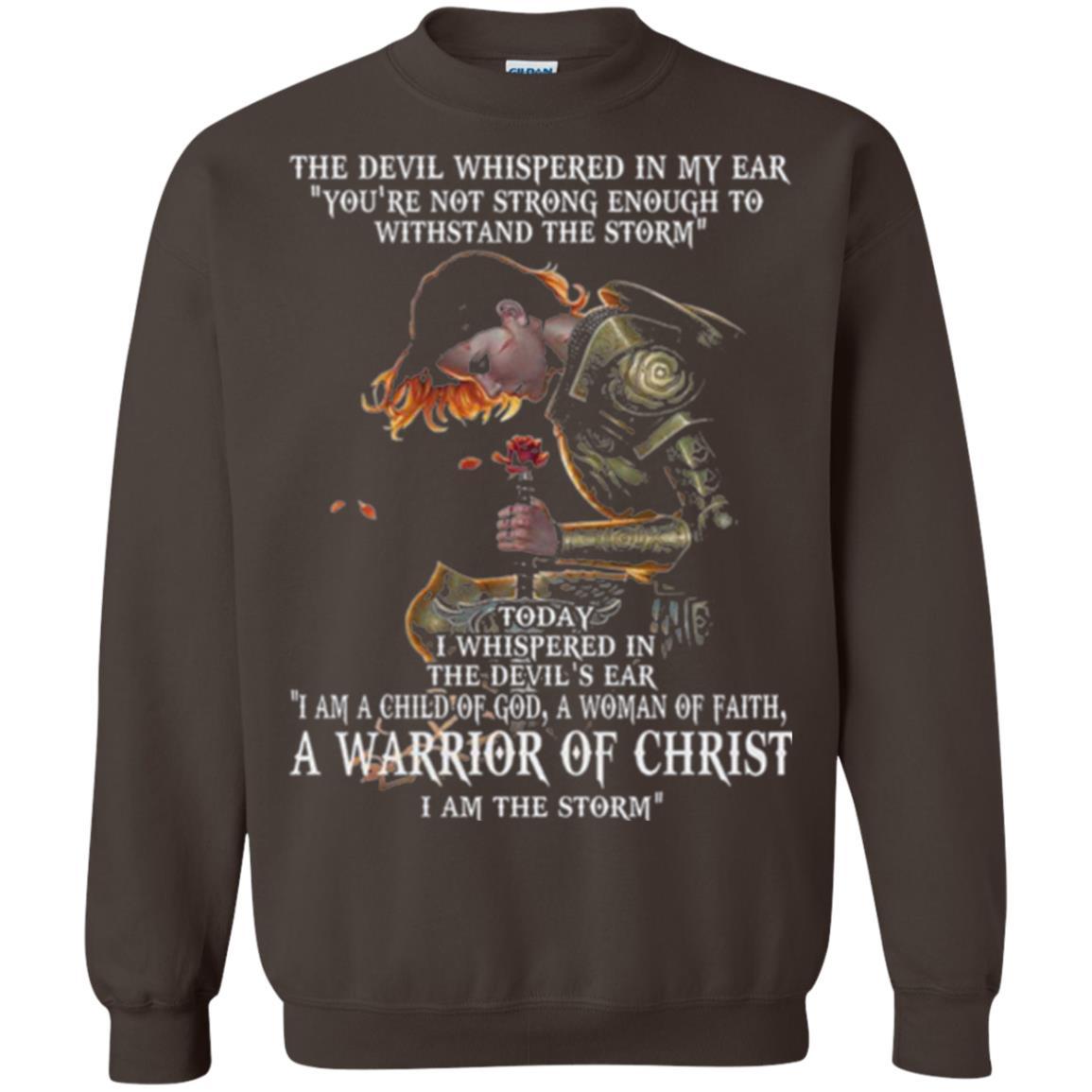 Warrior T-shirt I Am A Child Of God A Woman Of Faith T-shirt Dark Chocolate