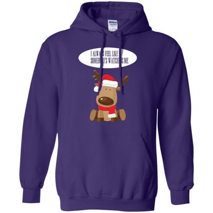 Christmas T-shirt I Always Feel Like Somebody's Watching Me Purple