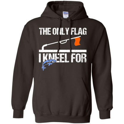 Fishing Lovers T-shirt The Only Flag I Kneel For Dark Chocolate