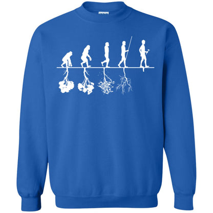 Evolution Tree Of Human Life Thinking Save Environment Shirt Royal