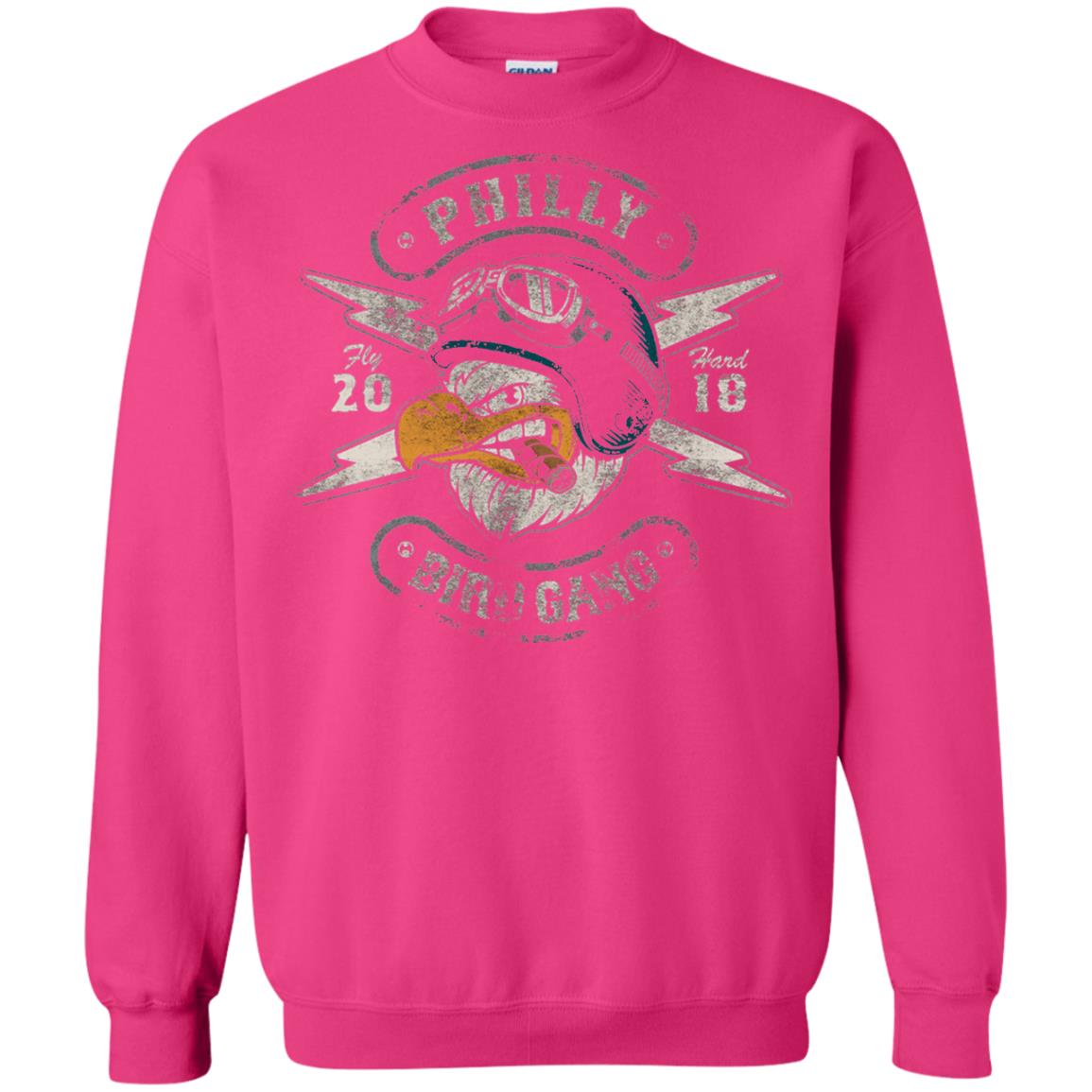 Bird Gang Eagles T-shirt Vintage Distressed Heliconia