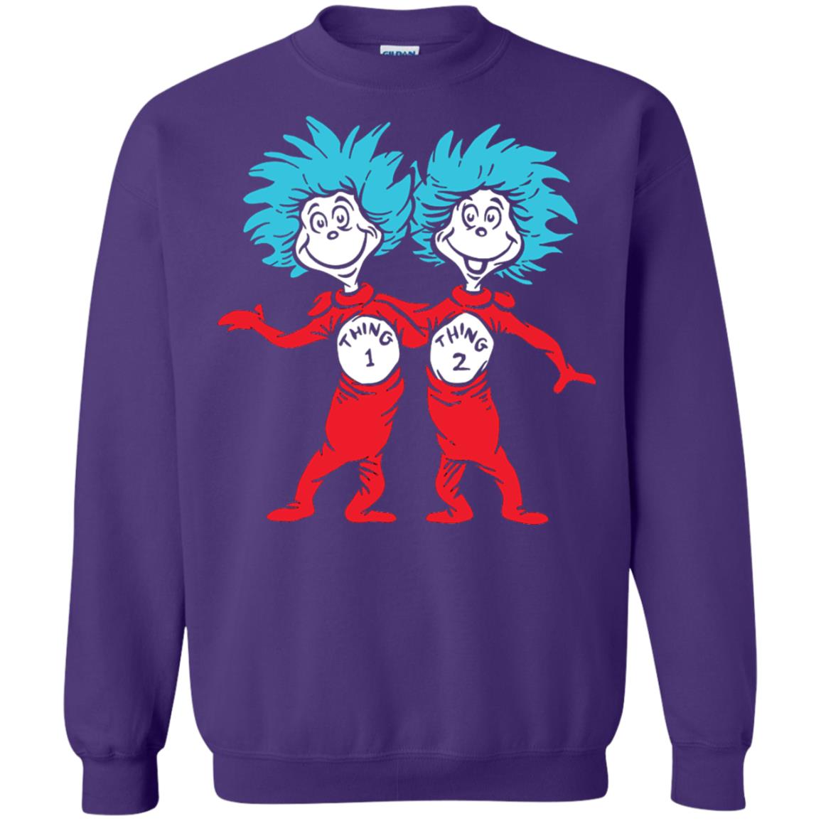 Dr. Seuss Thing 1 Thing 2 Buddies T-shirt Purple