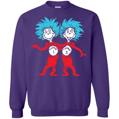 Dr. Seuss Thing 1 Thing 2 Buddies T-shirt Purple
