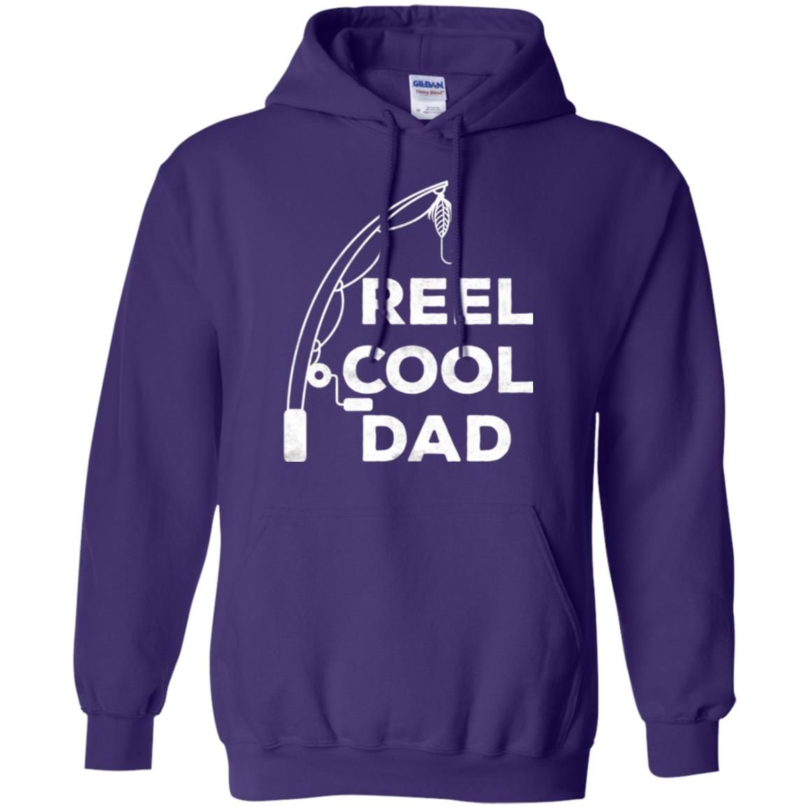 Fisherman T-shirt Reel Cool Dad Purple