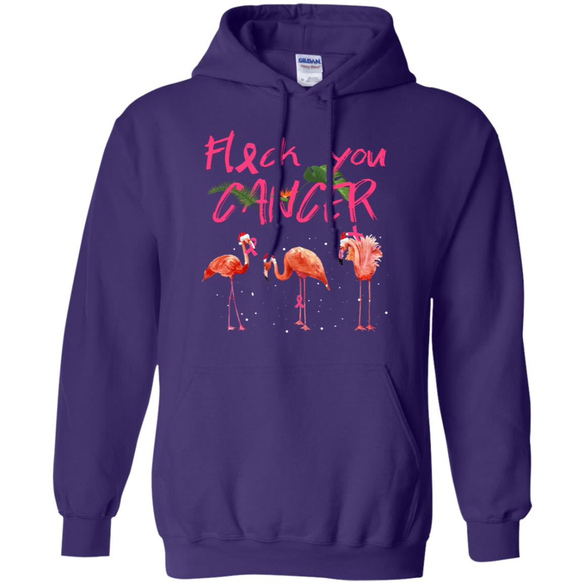 Flock You Cancer Breast Cancer Awareness Gift Shirt Purple
