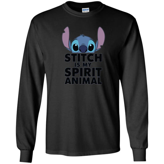 Disney Stitch Is My Spirit Animal T-shirt Black