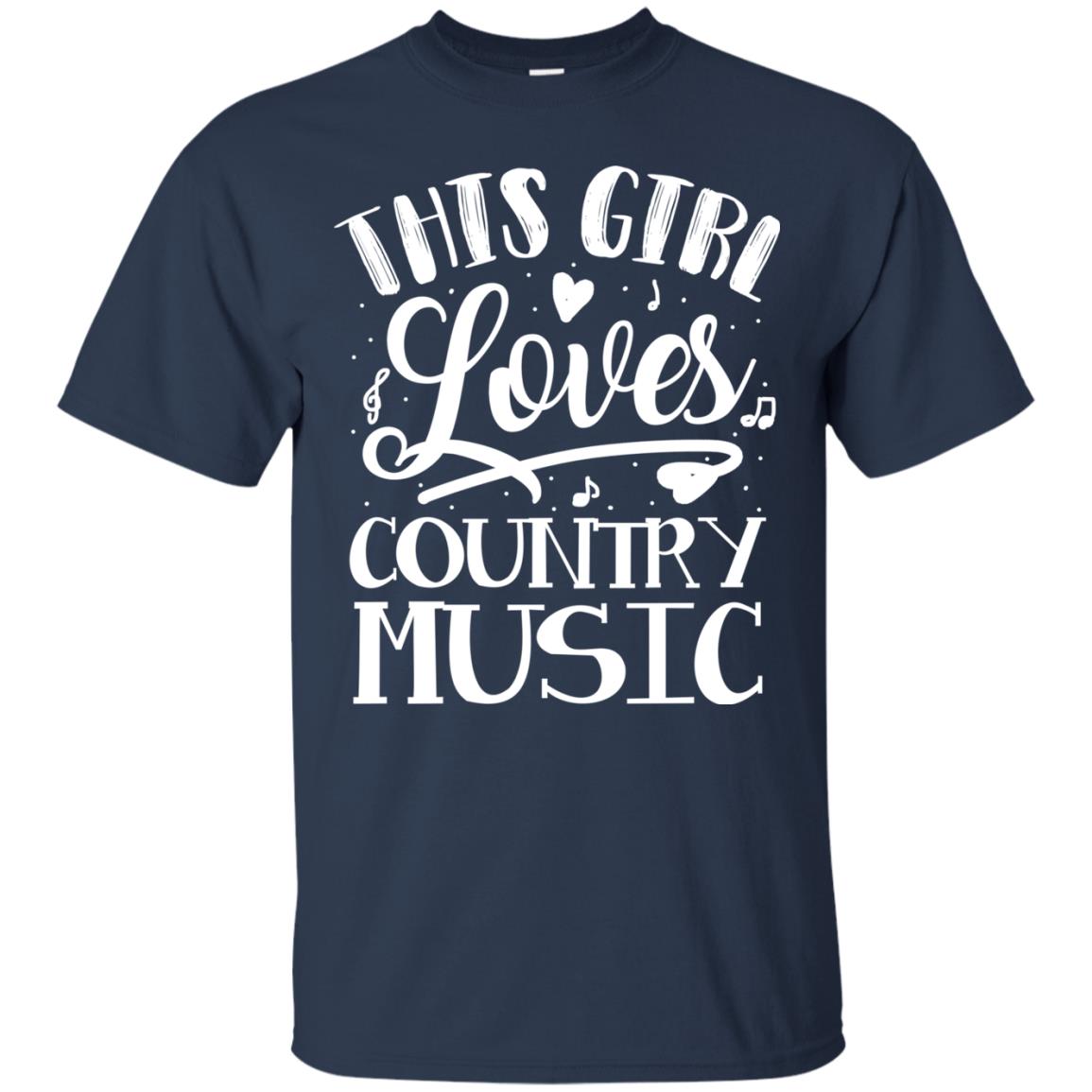 This Girl Loves Country Music Shirt Navy