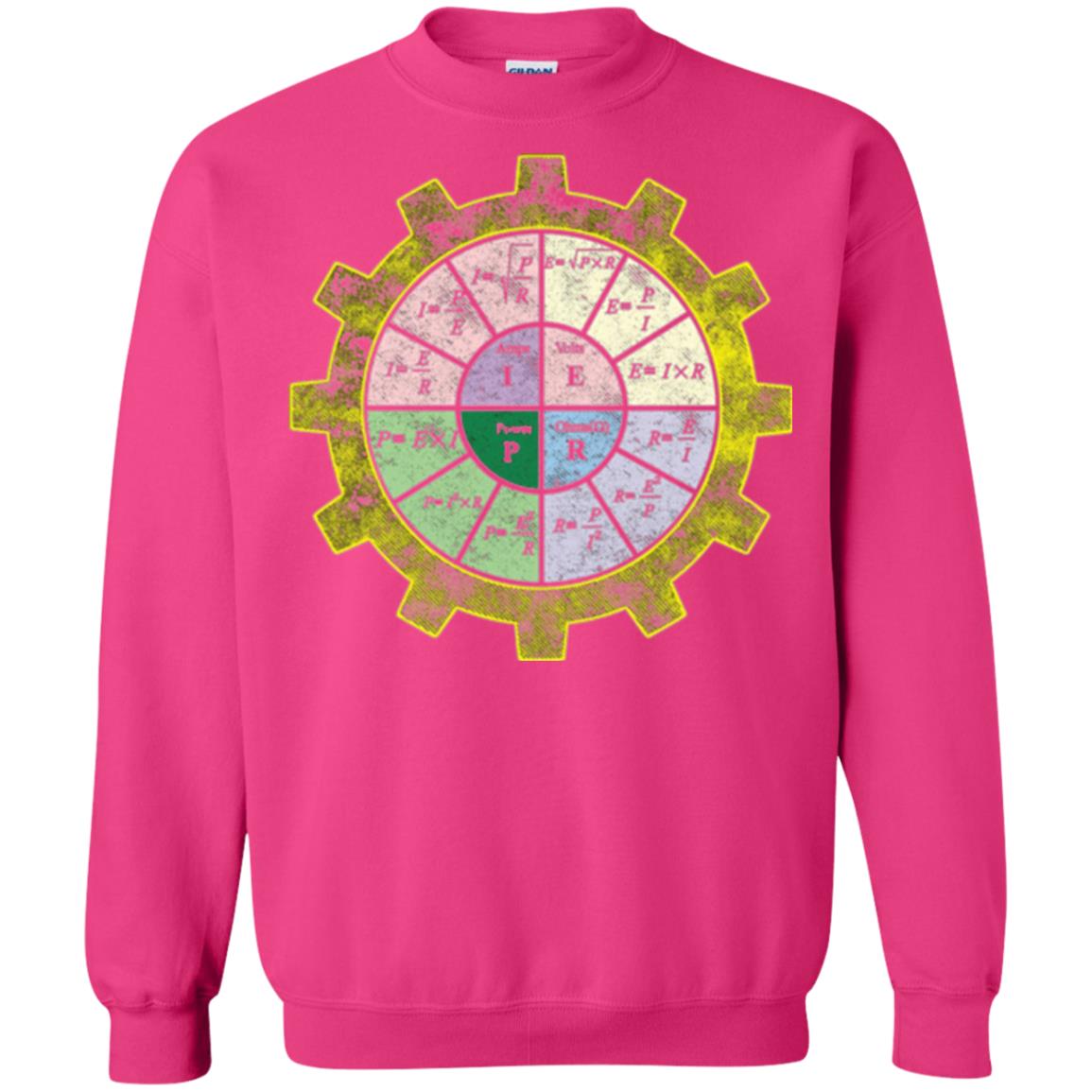 Ohms Law Shirt-ohms Law Diagram Electrical Engineer T-shirt Heliconia