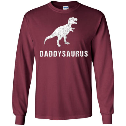 Dad T-shirt Daddysaurus Maroon