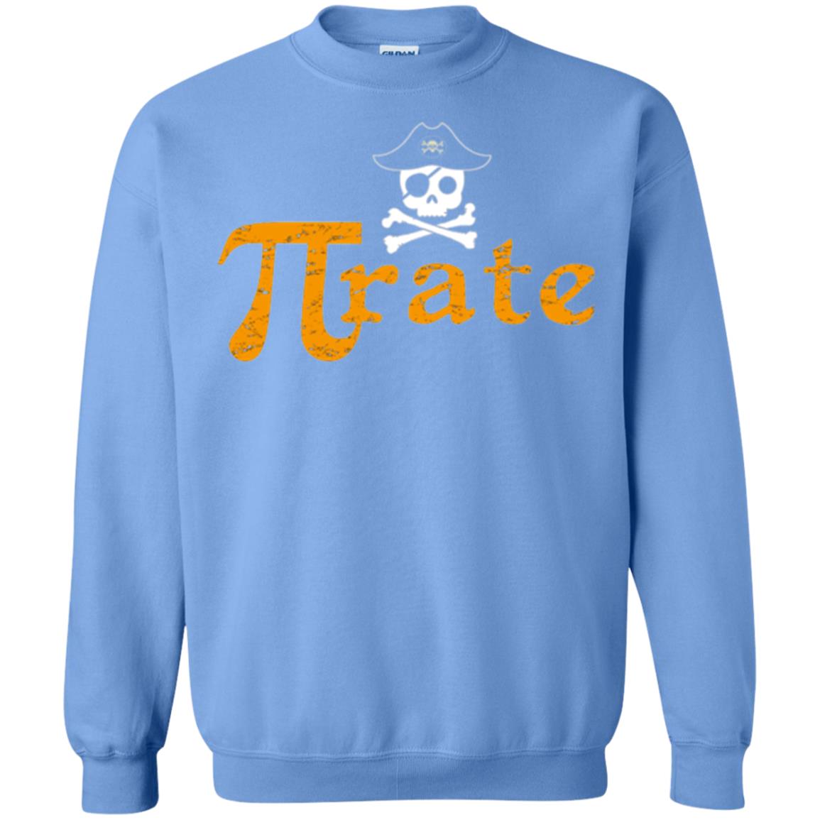 Math Pirate Pi Day T-shirt Funny Math Pirate Carolina Blue
