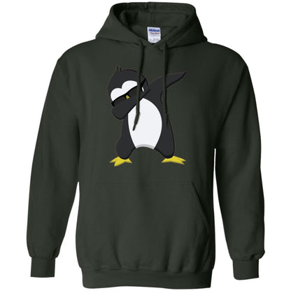 Christmas T-shirt Dabbing Penguin T-shirt Forest Green